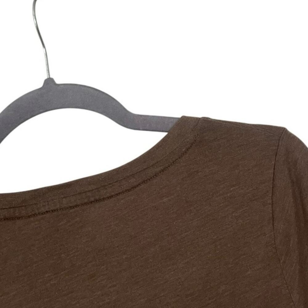 Mossimo Supply Co Brown V-Neck Short Sleeve Top - Picture 7 of 8